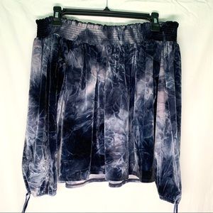 Velvet Off the Shoulder Top